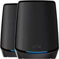 Systeme Mesh Tri Band, Vitesses jusqu'à 6Gbps, Orbi WiFi 6 Mesh – Netgear, Noir, RBK862SB, Couverture de 500 m2 et 100 appareils, AX6000