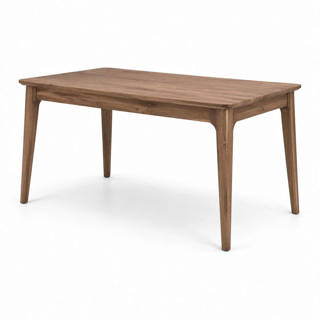 Table rectangulaire en marbre et bois noir 180x90 cm