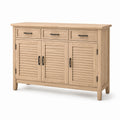 Buffet en bois avec 3 portes et 3 tiroirs