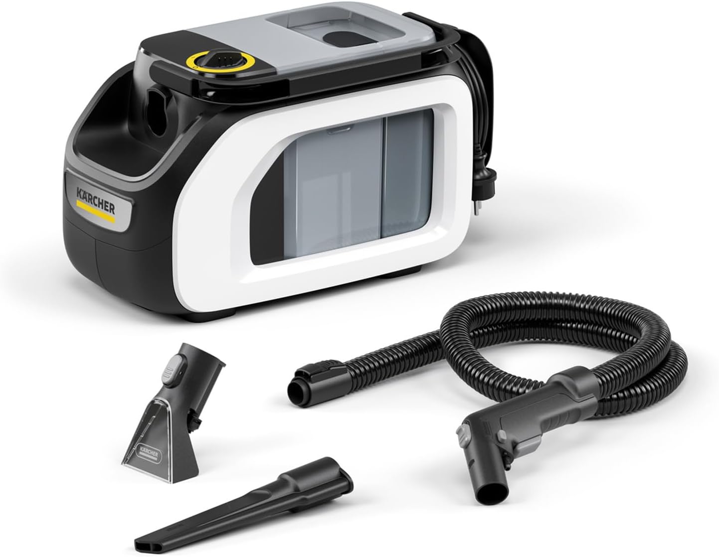KÄRCHER Aspirateur eau et poussière, Aspiration: 500W, Noir/Blanc/Gris, Réservoir Eau: 1, 7L, Surface: 2, 76m2, Poids: 4, 1kg