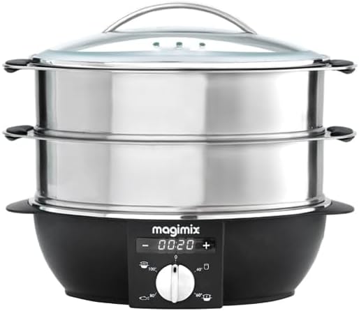Magimix 11581EB, Cuiseur vapeurs électriques, Art 11581EB, Argent/Noir, Argent