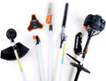 Cisaille à haies, Élagueuse Inclinable Taille Haie Coupe Bordure avec Fil ou Lame 1 Mètre Rallonge – Fuxtec, Noir/Orange/Argent