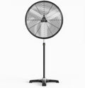 LEADZM Industriel Ventilateur sur pied 3 pales, 3 Vitesses, Hauteur réglable, Brasseur d'Air Puissant pour Maison, Noir, 66cm 12000 m3/h