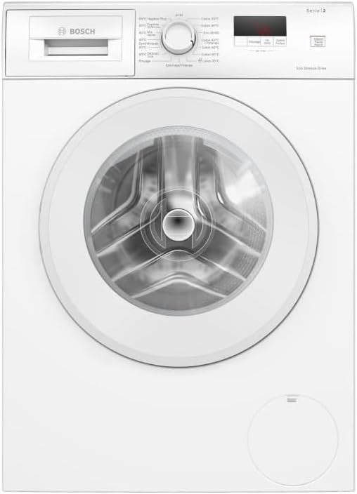 Bosch WGE02406FR Lave-linge pose-libre, 7 kg, WGE02406FR, Série 2, 1400 trs/min, 44l, Blanc, EcoSilence Drive