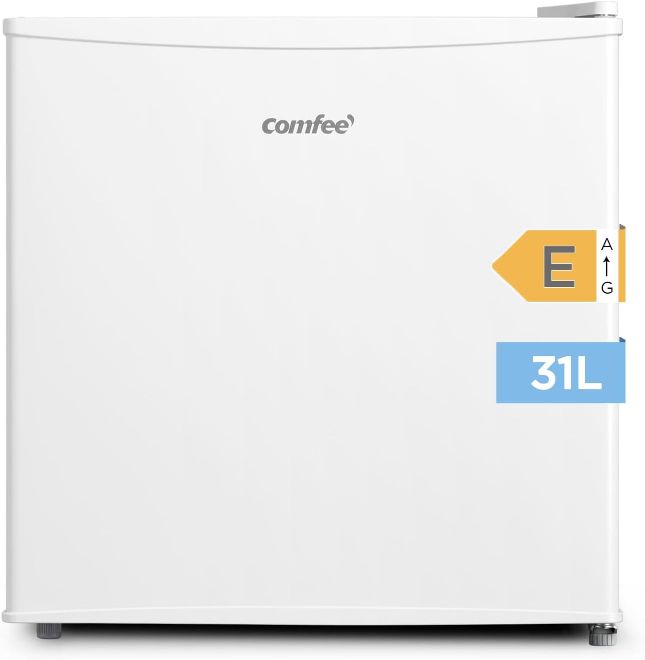 Comfee RCU40WH2 ' RCU40WH2(E) 31L Mini Congélateur, 4 Étoiles, pratique dans le Bureau, l'Hôtel et la Maison, Blanc, Porte Réversible