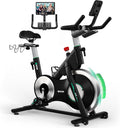 DMASUN, Vélo d'Appartement, DMASUN Velo d Appartement avec Résistance Magnétique Renforcée, Capacité 180KG, Noir/Argent, Siège Confortable