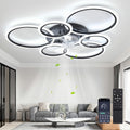 MiiR Ventilateur De Plafond Avec Lumière LED À Intensité Variable Et Télécommande, 6 Vitesses, Noir/Blanc, 85 Watts, 6800 Lumens, Noir, Minuterie