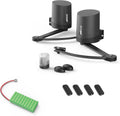 Motorisation à bras articulés pour portail, jusqu'à 2.5 m et 250 kg par battant, avec batterie de secours 24V incluse – Avidsen, Noir/Vert