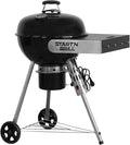 Start'N'Grill, Barbecue 57cm charbon à allumage automatique, Allumage en 3mn, cuisine extérieure, Noir/Argent, grilles inox, SNG Evolution