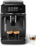PHILIPS EP2220 Machine à café à grain Noir mat, Expresso broyeur Série 2200-2 Cafés, EP2220/10, Écran tactile, Mousseur à lait classique