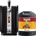 Pack Tireuse À Bière + 1 Fût Kwak Blonde 6L, Refroidissement À 3°C, Écran LED Température – PerfectDraft, Noir/Argent, 30 Jours Fraîcheur