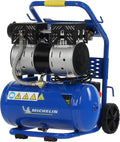 Compresseur d'air, Niveau Sonore 58 dB LpA, Compresseur d'Air Sans Huile – MICHELIN, Bleu/Argent, Pression Maximale 8 Bar