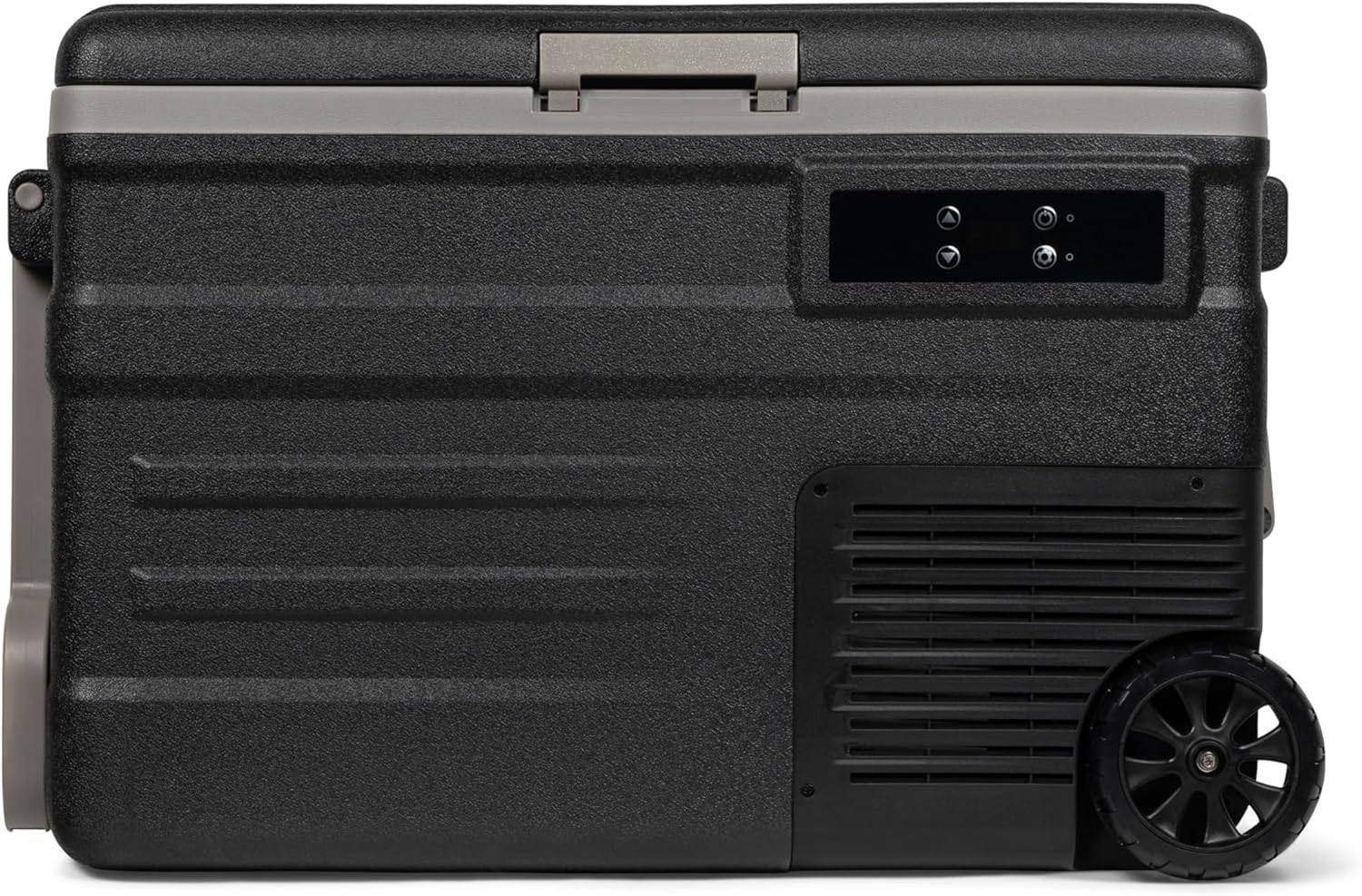Glacière, 12 V/230 V, pour Refroidir et Congeler – Steamy, Noir/Gris, E Single Zone 45 Roller, 45 litres, idéale pour le Camping