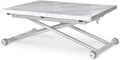 Table Basse relevable Philadelphia Effet marbre, Gris – INTENSE DECO