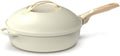 COOKUT, casserole, Avec 2 poignées amovibles, La Fabuleuse poêle 8 en 1, spatule en bois, Un seul ustensile qui remplace poêle, sauteuse
