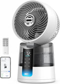 DREO 516S rafraîchisseur d'air 7, 9 m/s, silencieux 20 dB, contrôle app & télécommande., Blanc/Gris, 6 vitesses, 2 modes, brume ultrafine