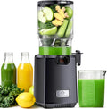 LINKChef, 130MM Calibre et 1.8L Capacité Centrifugeuse, 250W Slow Juicer Machine Avec Fonction Inverse, Sans BPA, Noir