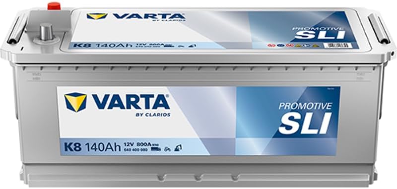 Varta 800A, Batterie de voiture, Batterie de voiture VARTA 140Ah/800A, Gris/Bleu