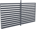 Claustra Brise Soleil orientable en Aluminium pour pergola bioclimatique Anthracite, L3, 68 x H2, 2 m – Vente-unique, BOLSENA