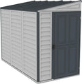 Duramax, abri de jardin en plastique avec kit de fondation en métal, abri en vinyle sans entretien, SideMate PLUS 4 x 8, 2.91 m2