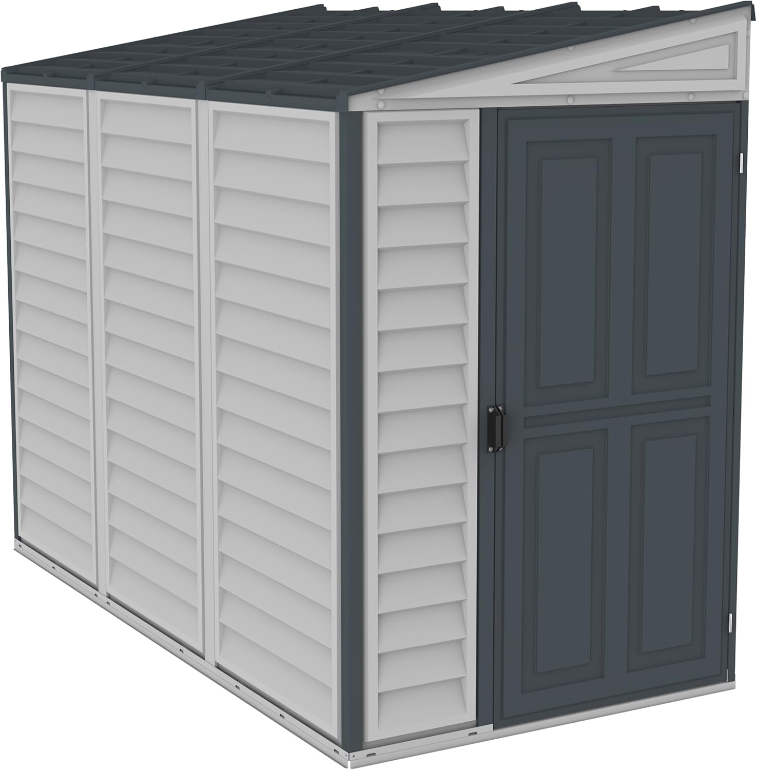 Duramax, abri de jardin en plastique avec kit de fondation en métal, abri en vinyle sans entretien, SideMate PLUS 4 x 8, 2.91 m2
