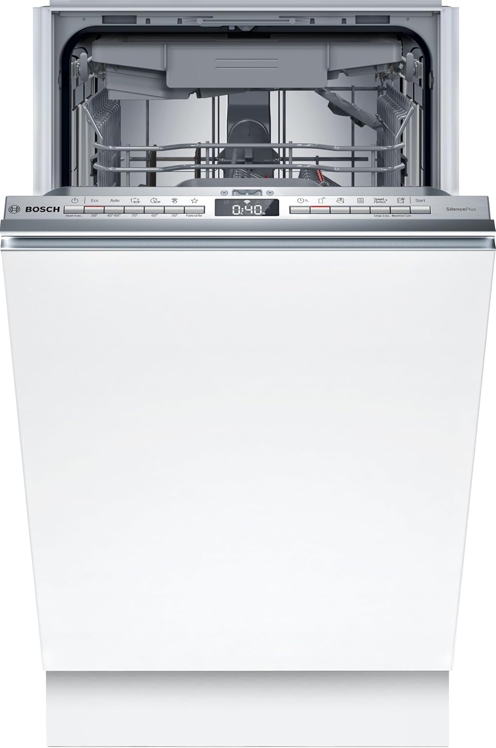 Bosch SPV4EMX17E lave-vaisselle tout intégrable, 45 cm, Blanc, SPV4EMX17E, Série 4