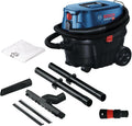 Bosch Professional Aspirateur pour Solides et liquides Gas 12-25 PL (Moteur 1 250 W, débit d'air de 65 l/s, Bleu/Noir, y Compris Filtre HEPA
