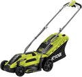 RYOBI RLM13E33S Tondeuse électrique RYOBI 1300W Coupe 33cm RLM13E33S, Bac de 35L, idéale pour Jardins jusqu'à 300 m2., Vert/Noir