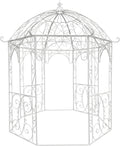 Tonnelle, Hauteur: 313 cm, Arche de Jardin en Métal. Arche à Rosiers en Fer avec un beau design – CLP, 6 Couleurs au Choix blanc