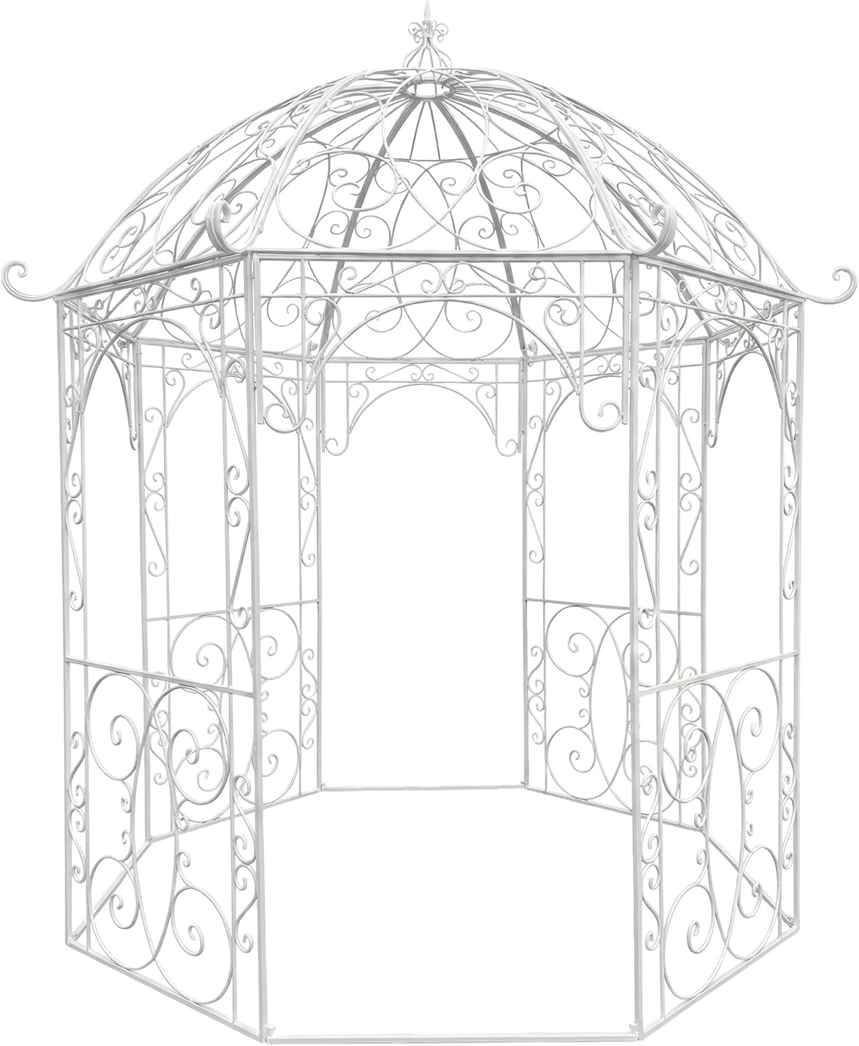 Tonnelle, Hauteur: 313 cm, Arche de Jardin en Métal. Arche à Rosiers en Fer avec un beau design – CLP, 6 Couleurs au Choix blanc