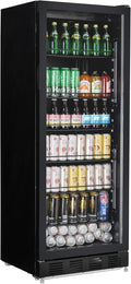 METRO Professional GSC4280B, Réfrigérateur à Boissons GSC4280B, Avec Serrure, 280 L, 210 W, Noir, Vitrine Réfrigérée, Réfrigération Ventilée