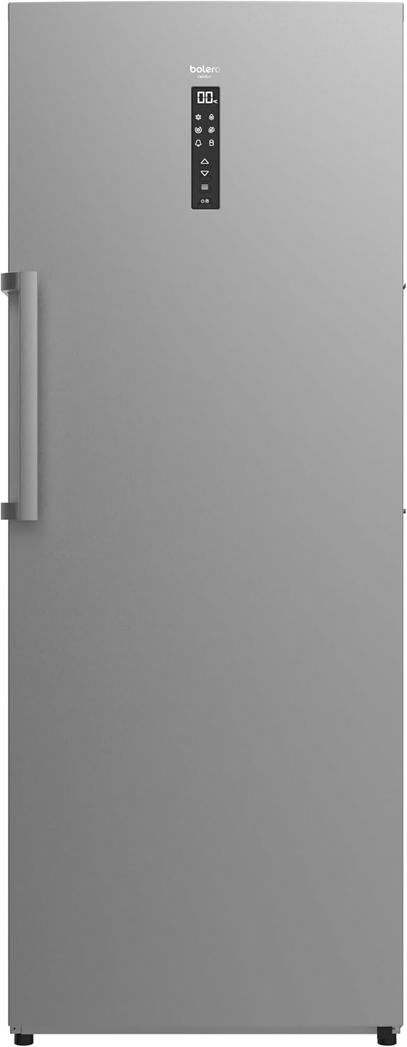 Cecotec Congélateur Vertical 380L Bolero CoolMarket UF 380 Inox, Total No Frost, Acier Inox, Moteur Inverter Plus, Économie d'Énergie