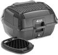 Givi B45B, Top Case, Top case B45B+ 45L NOIR COUVERCLE avec plaque monolock dossier universel, Noir