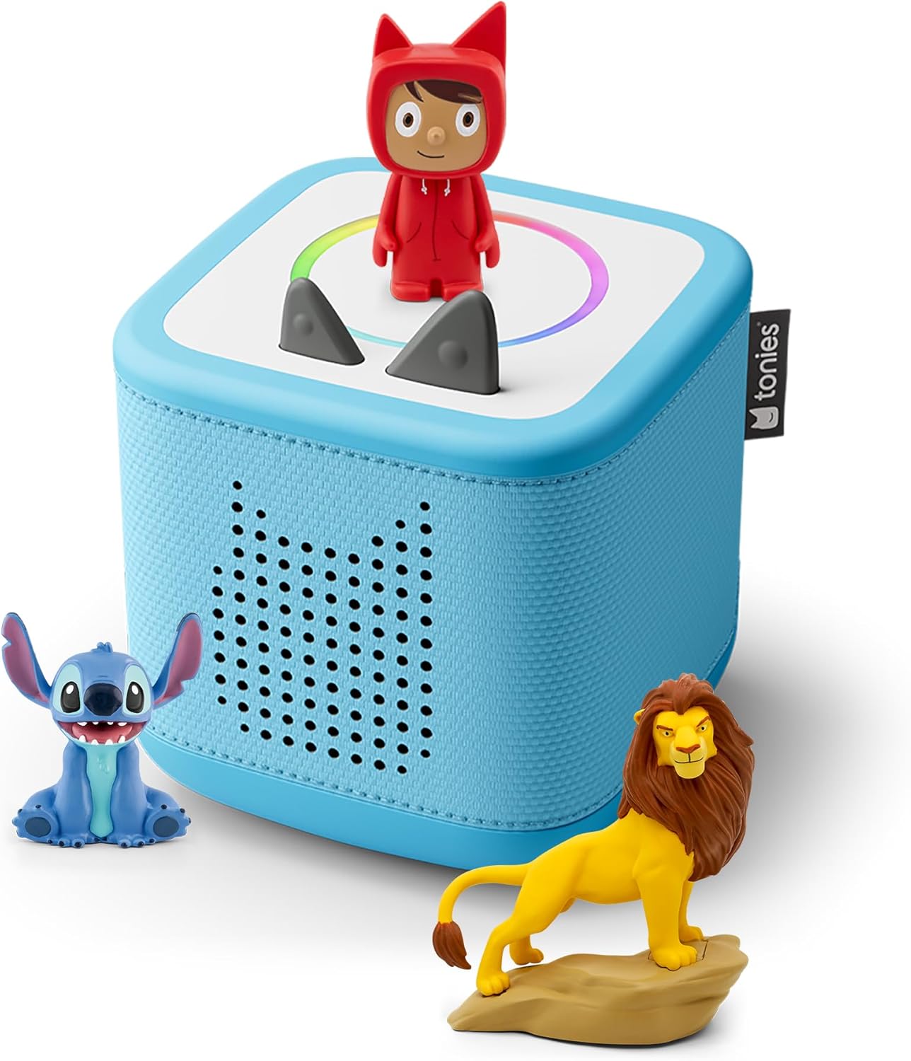 tonies, Toniebox 2 Pack Boite à Histoire pour Enfant 1 à 9 Ans, avec Le Roi Lion et Lilo & Stitch, Bleu/Rouge/Jaune, Bleu