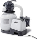 Intex, Pompe, Filtre À Sable 6M3/H 1/4 Cv, Blanc/Gris, Accessoires Piscines