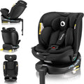 lionelo, NAVY i-Size 360o Siège auto pivotant pour enfants 40–150 cm, groupe 0+1 2 3, Noir, Dri-Seat, Onyx