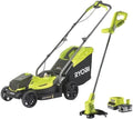 Coupe-bordure, Tondeuse RYOBI 18V One+ RLM18X33B40 avec Batterie 4.0Ah et Chargeur, Idéale pour Jardins jusqu'à 200m2. – RYOBI