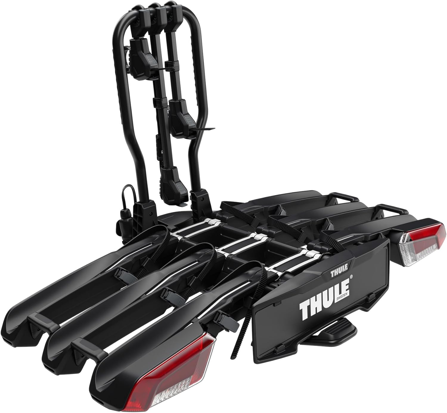 Thule, Easyfold 3 Porte-vélo sur Attelage Plateforme Black, 3(4) Bikes, Noir