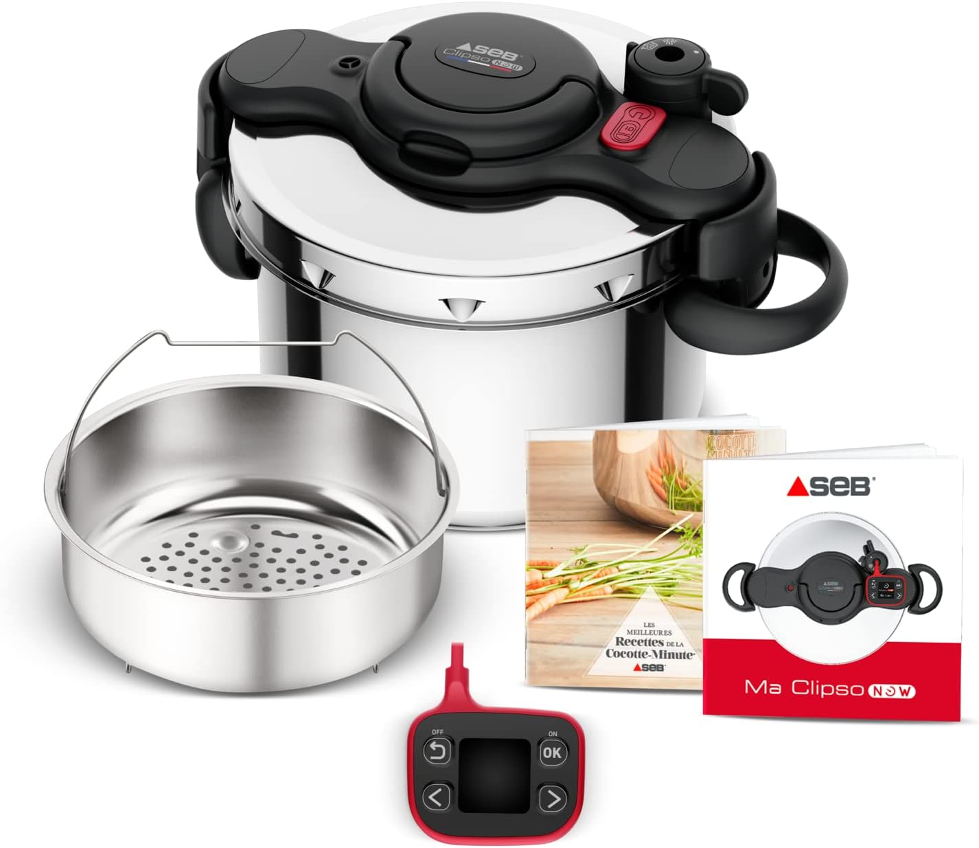 SEB P4900750, Clipso Now+ Cocotte-minute® 6 L, Poignées rabattables P4900750, Noir/Argent/Rouge, Résultats de cuisson, Gain de temps