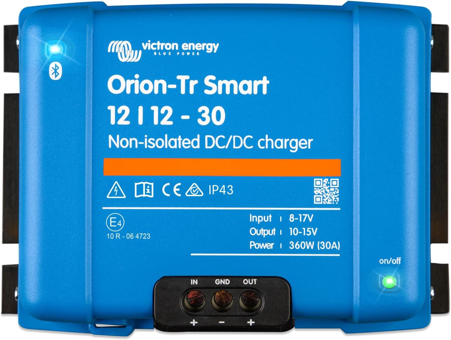 Orion-TR Smart 12/12-Volt 30 A 360 W CC-CC Chargeur Non Isolé, Bluetooth – Victron Energy, Bleu