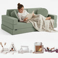 Canapé Enfant Convertible, Chauffeuse 2 Places Transformable en Lit d'Appoint – TIPICHOU, 2 Places, Aire de Jeu, Fauteuil