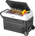 Glacière, Réfrigérateur Portable à Compression 60 L, Température Réglable -20 °C à 20 °C, Mini Frigo de Voiture 12 V – VEVOR