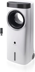 Macom, Rafraîchisseur d'air par évaporation, Enjoy & Relax 984 Bladeless Cyclone Refroidisseur évaporatif sans lame avec ventilateur, Blanc/Noir