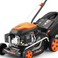 Fuxtec FX-RM4346ECO Tondeuse à Gazon à Essence FUXTEC FX-RM4346ECO, 2en1 Easy Clean Largeur de Coupe 42cm, Noir/Orange, bac de ramassage 40L