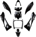 motodak, Décalco, autocollants et aimants, TUN'R carrosserie Scooter kit Compatible avec MBK 50 Mach g/Yamaha 50 Jog RR Noir, 9 Pieces, Noir