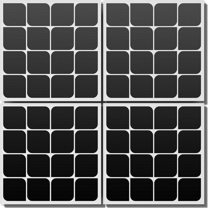 Système hors réseau, kit de démarrage 300W – Beem, Noir/Blanc, Installation au Mur