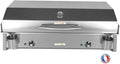 Mirichaud E870-3600W, PLANCHAELEC, Thermostat Réglable, L87 X P43 X H25 cm, Gris, Plancha Electrique ANTHEA E870-3600W, 16 Personnes, Inox