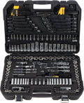 DEWALT DWMT81534-1 DWMT81534-1 Kit d'outils de mécanicien avec étui de transport durable, Noir/Argent/Jaune