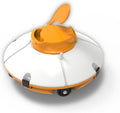 Robot de piscine, 5x3m Max – Bestway, Blanc/Orange, Nettoyage Fond Plat
