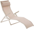 Chaise, Transat Decima Lin et Argile Aluminium et texaline – HESPERIDE